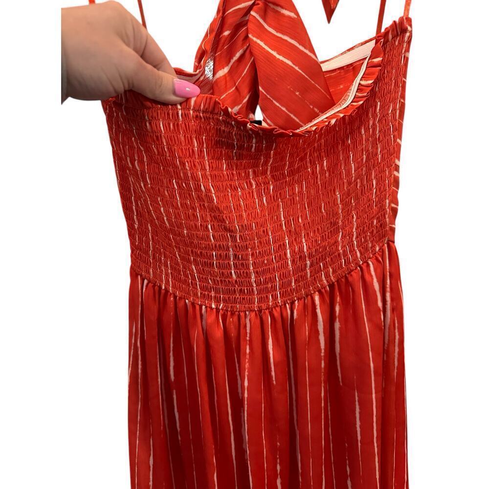 Sachin & Babi Reid Halterneck Midi Dress – Striped Georgette – Size 6 NWT - Picture 8 of 9